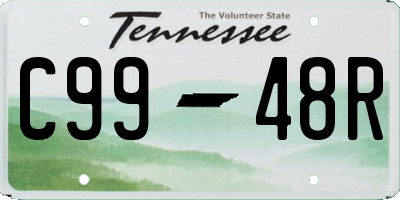 TN license plate C9948R