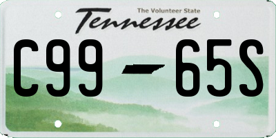 TN license plate C9965S
