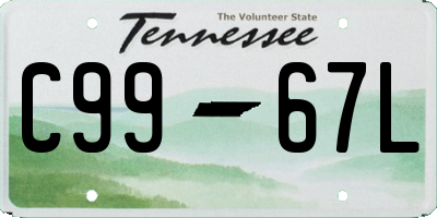 TN license plate C9967L