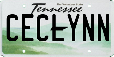 TN license plate CECLYNN