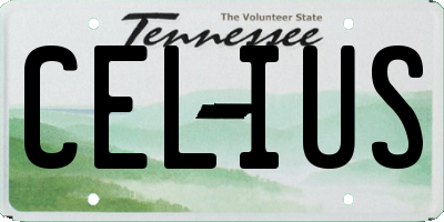 TN license plate CELIUS