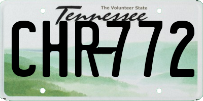 TN license plate CHR772