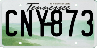 TN license plate CNY873