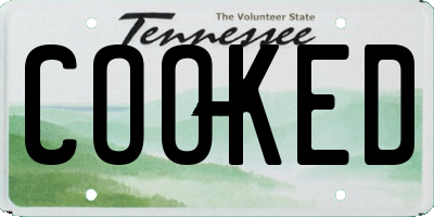 TN license plate COOKED