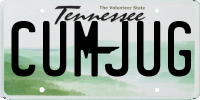 TN license plate CUMJUG