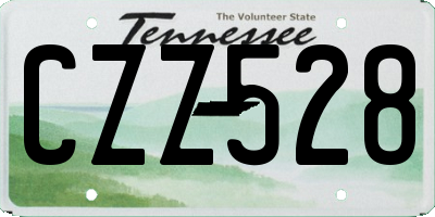 TN license plate CZZ528