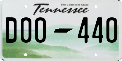 TN license plate D0044O