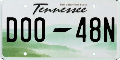 TN license plate D0048N