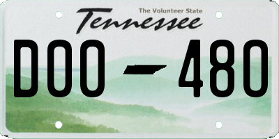 TN license plate D0048O