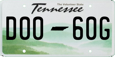 TN license plate D0060G