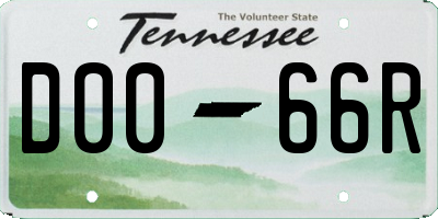 TN license plate D0066R