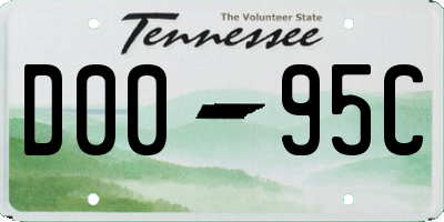 TN license plate D0095C