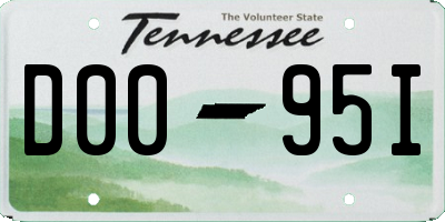TN license plate D0095I