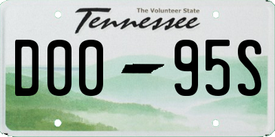 TN license plate D0095S