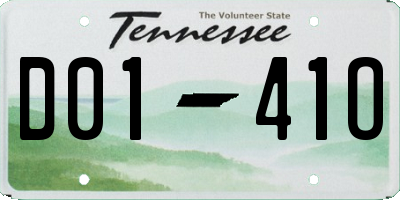 TN license plate D0141O