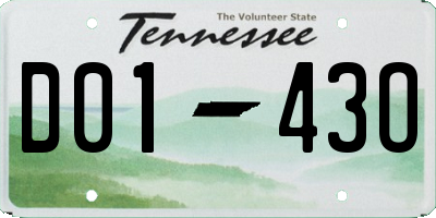TN license plate D0143O