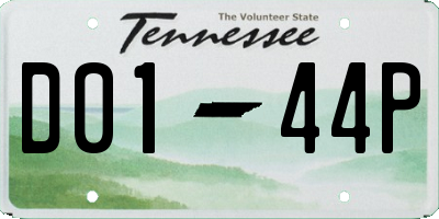 TN license plate D0144P
