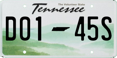 TN license plate D0145S