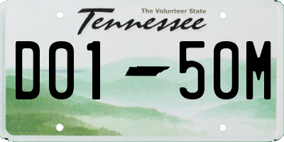 TN license plate D0150M