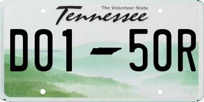 TN license plate D0150R