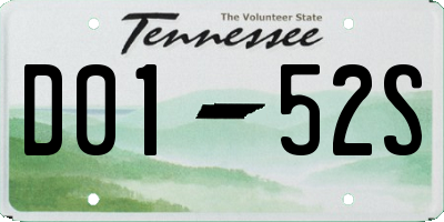 TN license plate D0152S