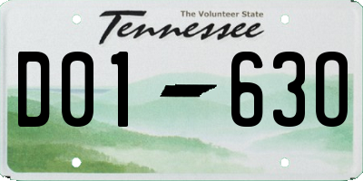 TN license plate D0163O