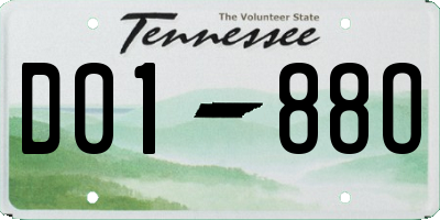 TN license plate D0188O