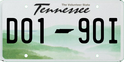 TN license plate D0190I