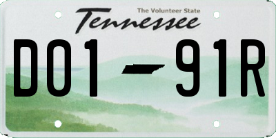 TN license plate D0191R