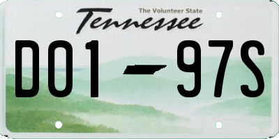 TN license plate D0197S
