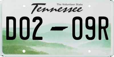 TN license plate D0209R