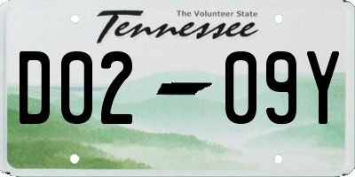 TN license plate D0209Y