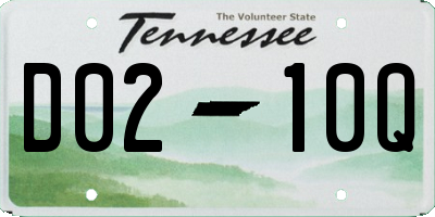 TN license plate D0210Q