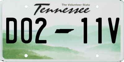 TN license plate D0211V