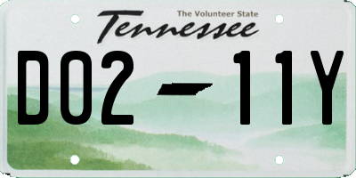TN license plate D0211Y