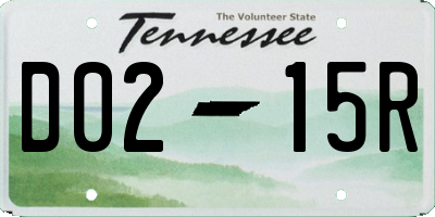 TN license plate D0215R