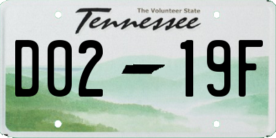 TN license plate D0219F