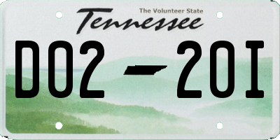 TN license plate D0220I