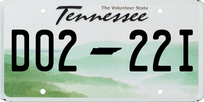 TN license plate D0222I