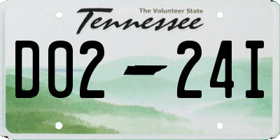 TN license plate D0224I
