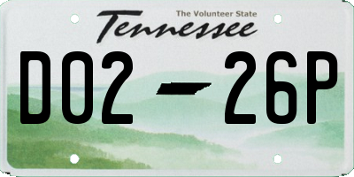 TN license plate D0226P