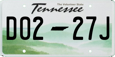 TN license plate D0227J