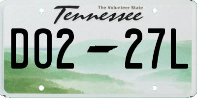 TN license plate D0227L