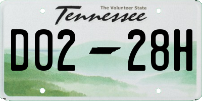 TN license plate D0228H