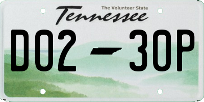 TN license plate D0230P