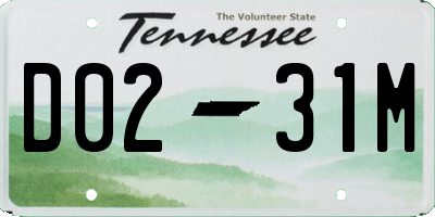 TN license plate D0231M