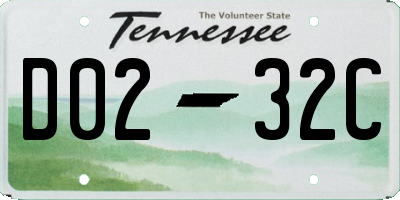 TN license plate D0232C