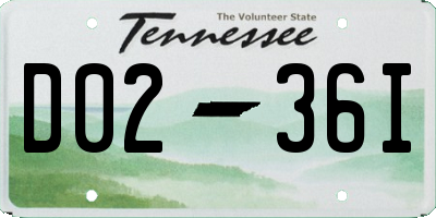 TN license plate D0236I