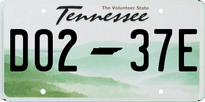 TN license plate D0237E