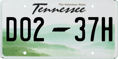 TN license plate D0237H
